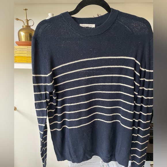 Navy and white striped sweater - Picture 3 of 3